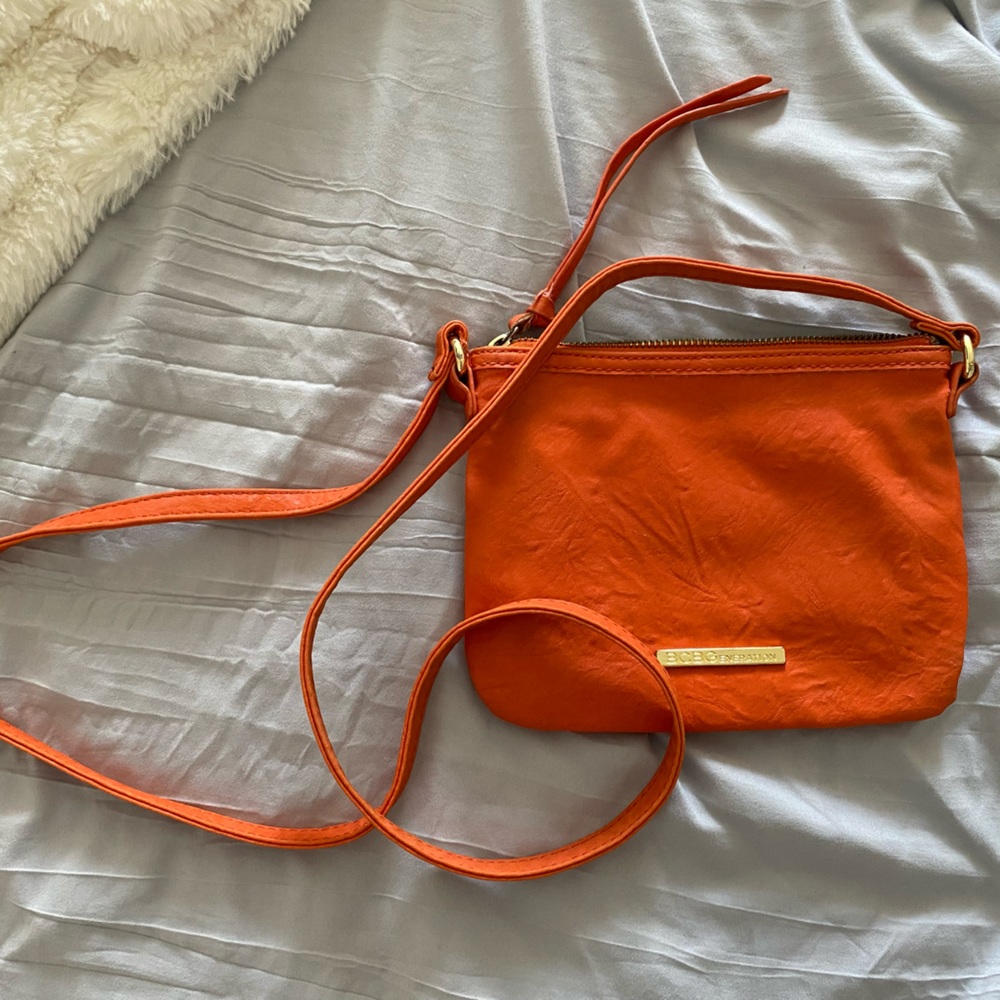 Orange BCBG Crossbody Purse Bag